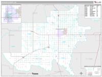 Jackson County, OK Wall Map Zip Code