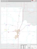 Logan County, OK Wall Map Zip Code