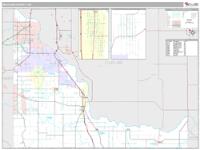 McClain County, OK Wall Map Zip Code