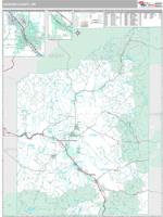 Jackson County, OR Wall Map Zip Code