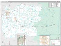 Linn County, OR Wall Map Zip Code