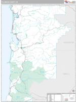 Tillamook County, OR Wall Map Zip Code