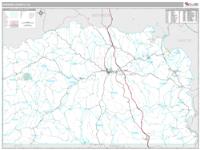 Greene County, PA Wall Map Zip Code