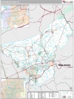 Northampton County, PA Wall Map Zip Code