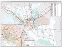 Richland County, SC Wall Map Zip Code