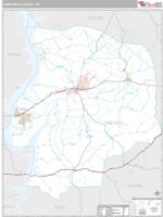 Humphreys County, TN Wall Map Zip Code