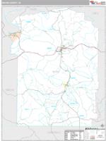 Wayne County, TN Wall Map Zip Code