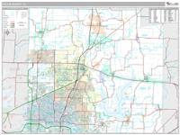 Collin County, TX Wall Map Zip Code