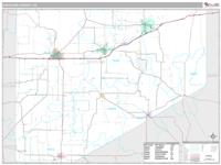 Eastland County, TX Wall Map Zip Code