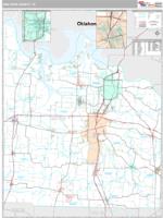 Grayson County, TX Wall Map Zip Code