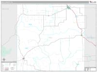 Hall County, TX Wall Map Zip Code