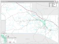 Kerr County, TX Wall Map Zip Code