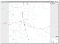 King County, TX Wall Map