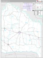 Red River County, TX Wall Map