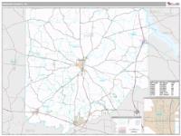 Upshur County, TX Wall Map Zip Code