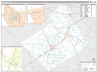 Wharton County, TX Wall Map