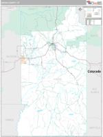 Uintah County, UT Wall Map Zip Code