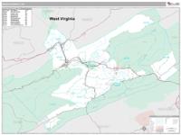 Giles County, VA Wall Map Zip Code