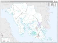 Lancaster County, VA Wall Map Zip Code