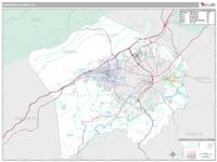 Roanoke County, VA Wall Map Zip Code