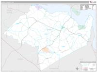 Surry County, VA Wall Map Zip Code