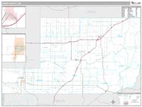 Adams County, WA Wall Map Zip Code