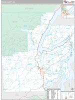 Mason County, WA Wall Map Zip Code