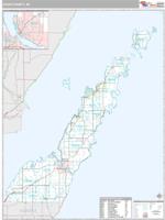 Door County, WI Wall Map Zip Code