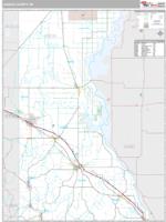 Juneau County, WI Wall Map Zip Code