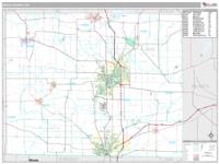 Rock County, WI Wall Map Zip Code