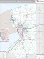 Buffalo-Cheektowaga-Niagara Falls Metro Area Wall Map