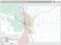 Colorado Springs Metro Area Wall Map