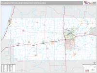 Kalamazoo-Portage Metro Area Wall Map