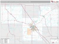 Lafayette-West Lafayette Metro Area Wall Map