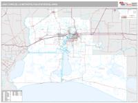 Lake Charles Metro Area Wall Map