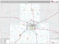 Lansing-East Lansing Metro Area Wall Map