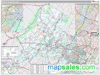 Newark Metro Area Wall Map