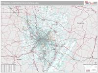 Pittsburgh Metro Area Wall Map