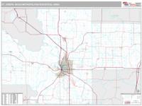 St. Joseph Metro Area Wall Map