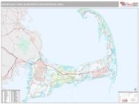 Barnstable Town Metro Area Wall Map