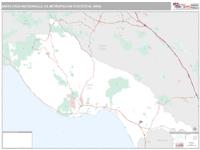 Santa Cruz-Watsonville Metro Area Wall Map