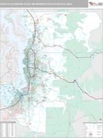 Seattle-Tacoma-Bellevue Metro Area Wall Map