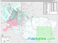 Tacoma Metro Area Wall Map