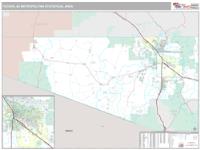 Tucson Metro Area Wall Map