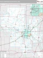 Tulsa Metro Area Wall Map