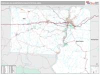 Wheeling Metro Area Wall Map