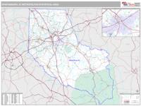 Spartanburg Metro Area Wall Map