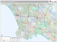 Southern Los Angeles County Metro Area Wall Map