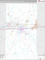 Burlington Metro Area Wall Map