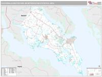 California-Lexington Park Metro Area Wall Map